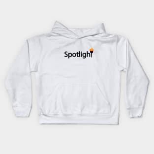 Spotlight artistic typography design Kids Hoodie